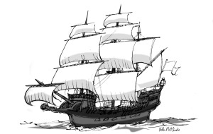 XVI Century ship