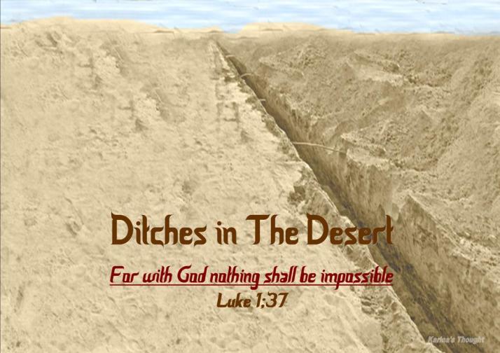 DITCHES IN THE DESERT -Karina's Thought