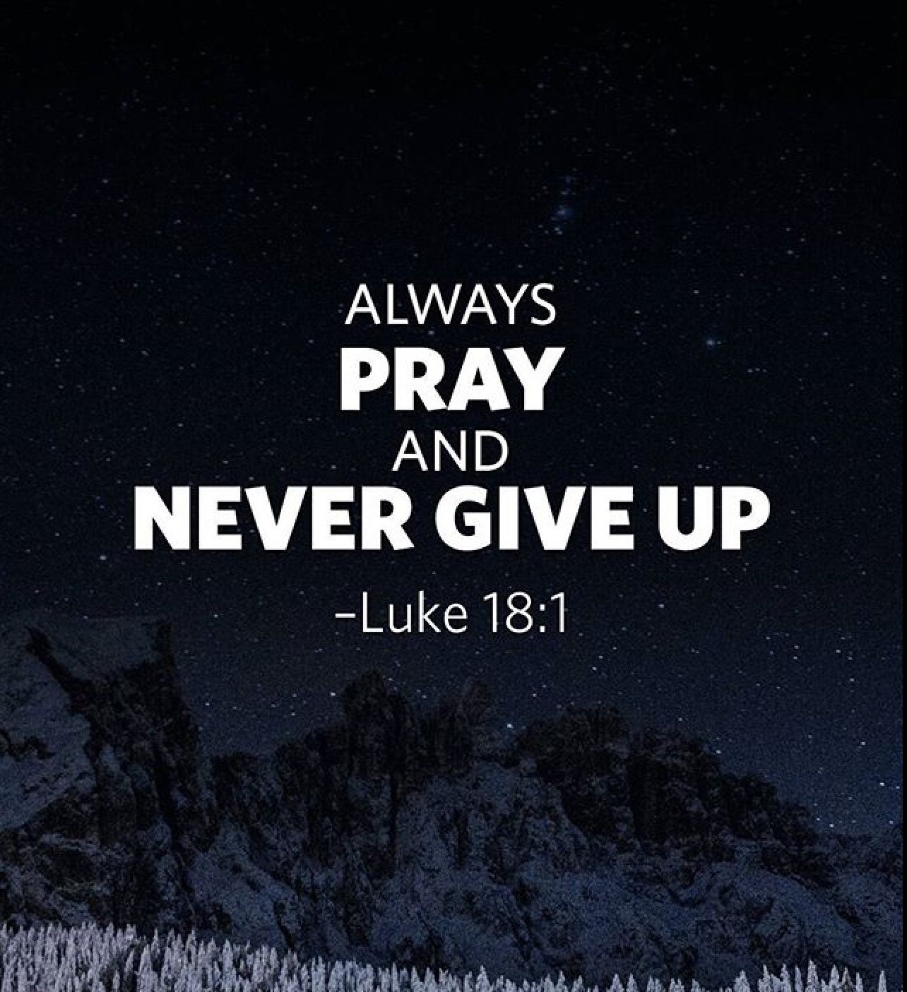 Always Pray, and Never Give Up | Karina&#39;s Thought